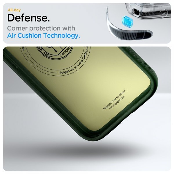 Spigen iPhone 16e/17e Skal Nano Pop MagFit Avo Green