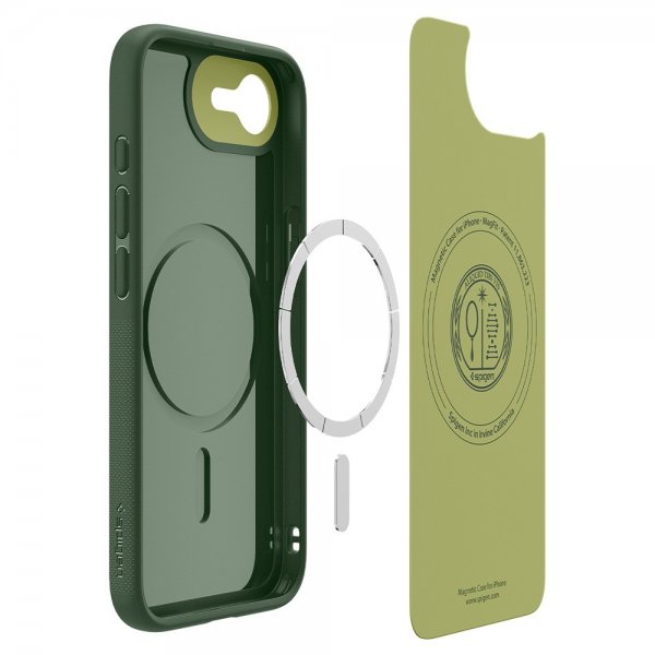 Spigen iPhone 16e/17e Skal Nano Pop MagFit Avo Green