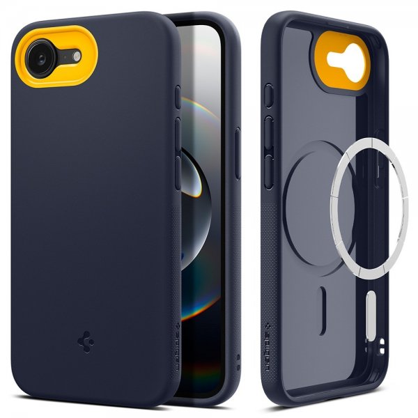 Spigen iPhone 16e/17e Skal Nano Pop MagFit Blueberry Navy