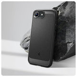 Spigen iPhone 16e/17e Skal Rugged Armor MagFit Matte Black