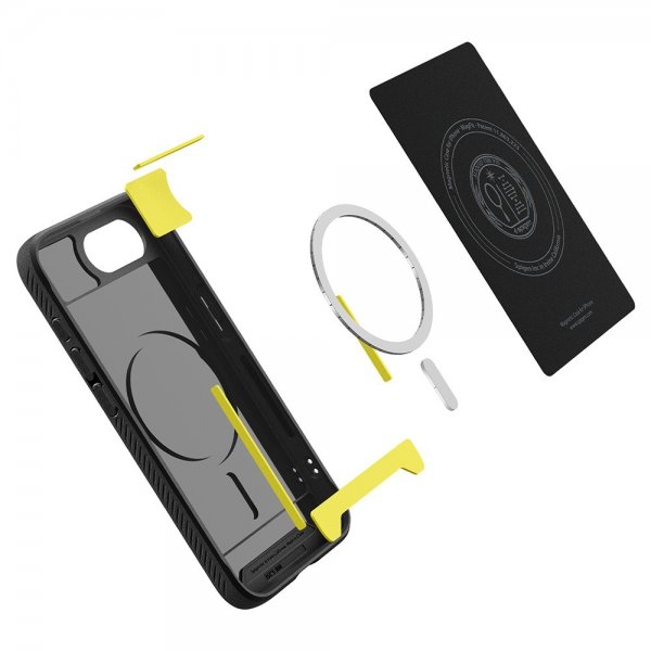 Spigen iPhone 16e/17e Skal Rugged Armor MagFit Matte Black
