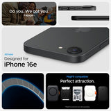 Spigen iPhone 16e/17e Skal Thin Fit MagFit Svart