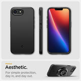 Spigen iPhone 16e/17e Skal Thin Fit MagFit Svart