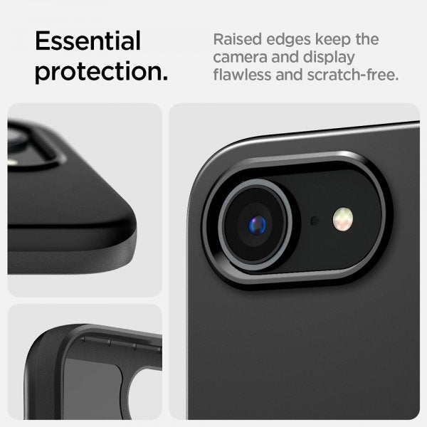 Spigen iPhone 16e/17e Skal Thin Fit MagFit Svart