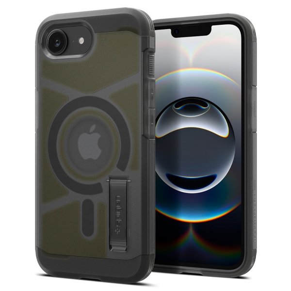 Spigen iPhone 16e/17e Skal Tough Armor MagFit Frost Black