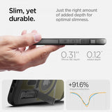 Spigen iPhone 16e/17e Skal Tough Armor MagFit Frost Black