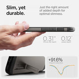 Spigen iPhone 16e/17e Skal Tough Armor MagFit Gunmetal