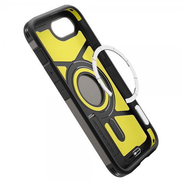 Spigen iPhone 16e/17e Skal Tough Armor MagFit Gunmetal