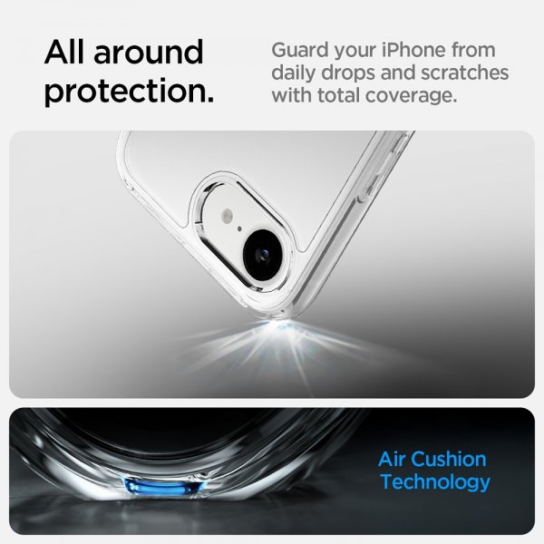 Spigen iPhone 16e/17e Skal Ultra Hybrid Crystal Clear
