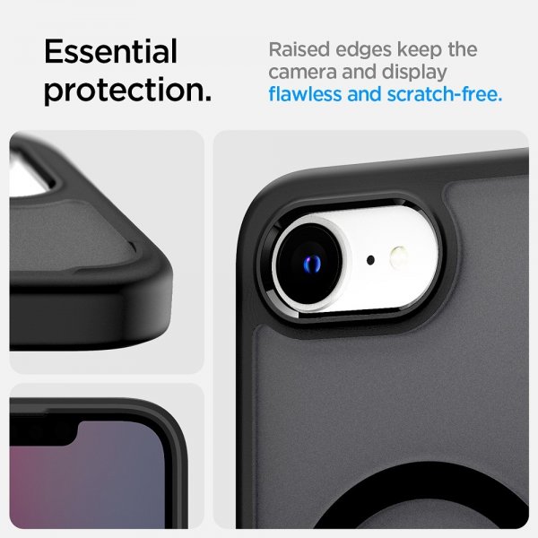 Spigen iPhone 16e/17e Skal Ultra Hybrid MagFit Frost Black