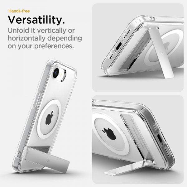 Spigen iPhone 16e/17e Skal Ultra Hybrid S MagFit Clear White