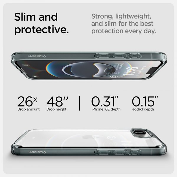 Spigen iPhone 16e/17e Skal Ultra Hybrid Space Crystal