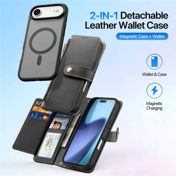 Dux Ducis iPhone Air Fodral 2-i-1 Lawa Series MagSafe Svart
