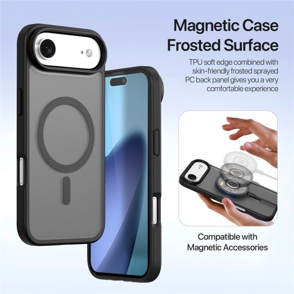 Dux Ducis iPhone Air Fodral 2-i-1 Lawa Series MagSafe Svart