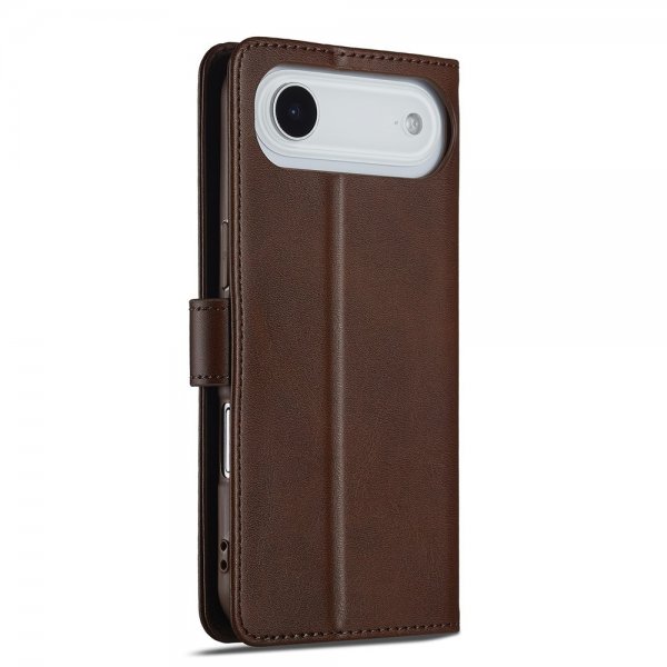 Lc.Imeeke iPhone Air Fodral med Kortfack Stativfunktion Mörkbrun