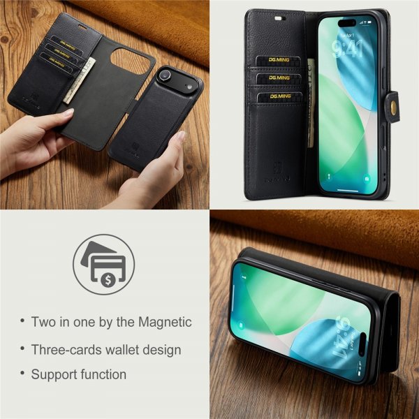 Dg.Ming iPhone Air Fodral med Löstagbart Skal Svart