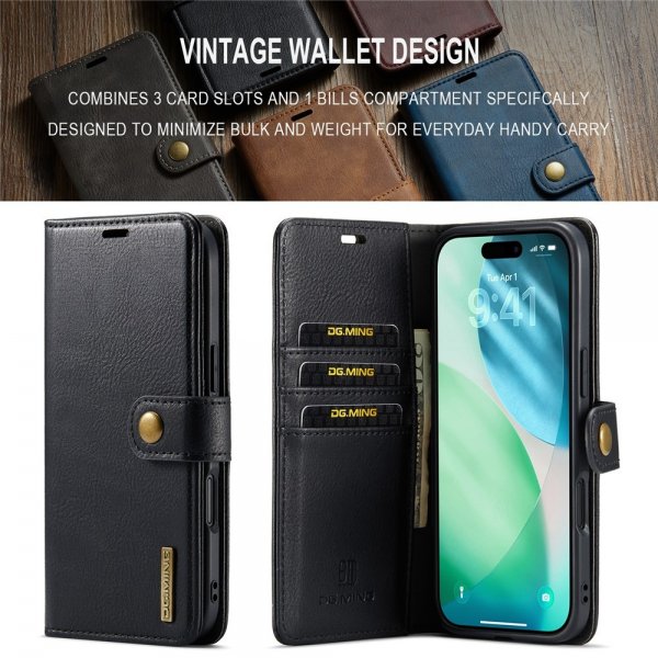 Dg.Ming iPhone Air Fodral med Löstagbart Skal Svart