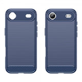iPhone Air Skal Borstad Kolfibertextur Blå