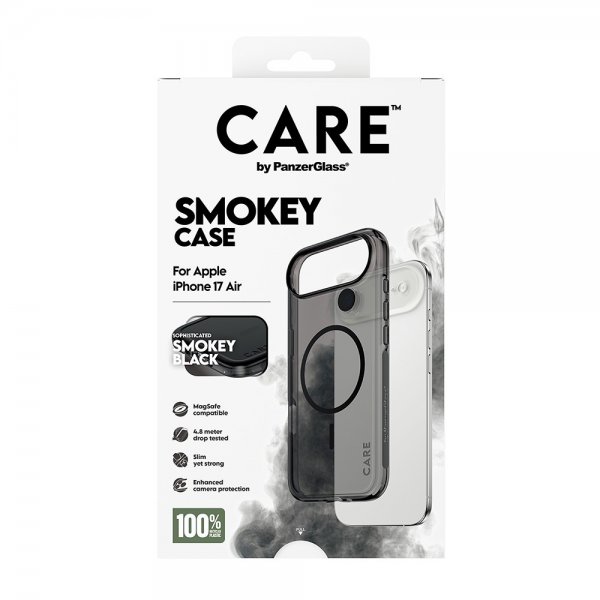 CARE by PanzerGlass iPhone Air Skal Smokey MagSafe Svart