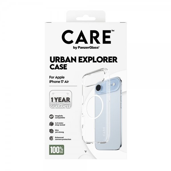 CARE by PanzerGlass iPhone Air Skal Urban Explorer MagSafe Vit