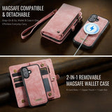 CaseMe iPhone 17 Fodral 008 Series Löstagbart Skal Rosa
