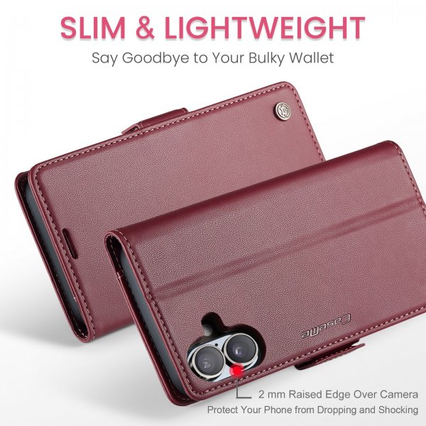 CaseMe iPhone 17 Fodral 023 Series Röd