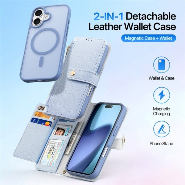 Dux Ducis iPhone 17 Fodral 2-i-1 Lawa Series MagSafe Blå