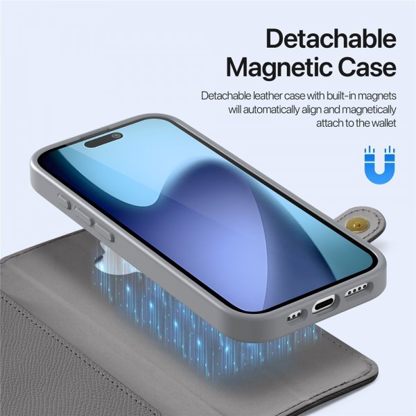 Dux Ducis iPhone 17 Fodral 2-i-1 Lawa Series MagSafe Grå