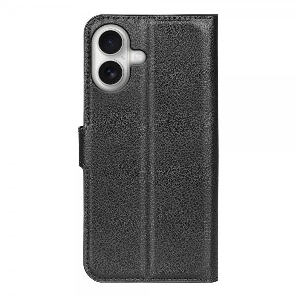 iPhone 17 Fodral Litchi Svart