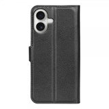 iPhone 17 Fodral Litchi Svart