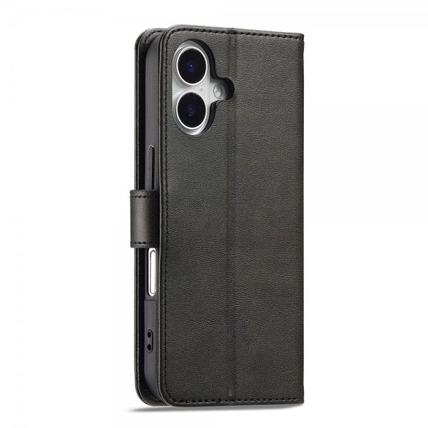 Lc.Imeeke iPhone 17 Fodral med Kortfack Stativfunktion Svart