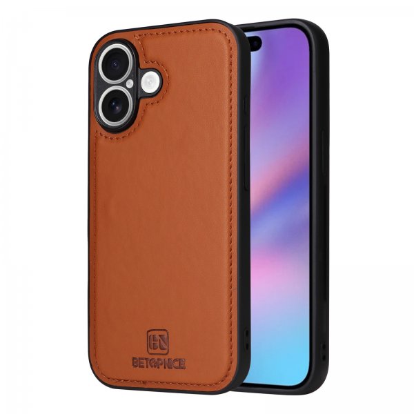 Betopnice iPhone 17 Fodral med Löstagbart Skal 005 Brun