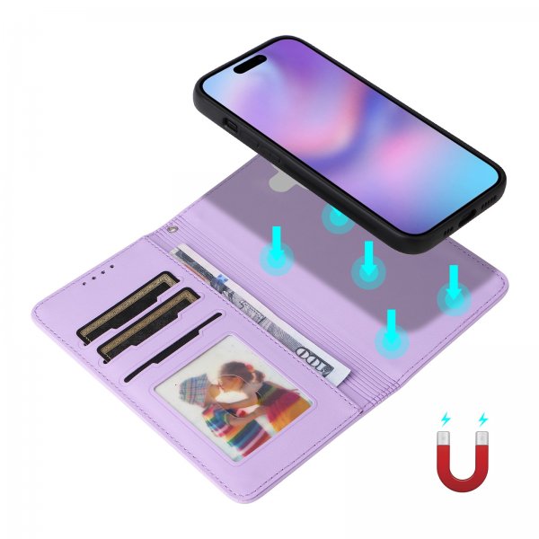 Betopnice iPhone 17 Fodral med Löstagbart Skal 005 Lila