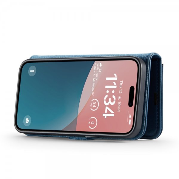 Dg.Ming iPhone 17 Fodral med Löstagbart Skal Blå