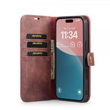 Dg.Ming iPhone 17 Fodral med Löstagbart Skal Röd