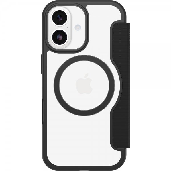 Otterbox iPhone 17 Fodral React Folio MagSafe Black Crystal