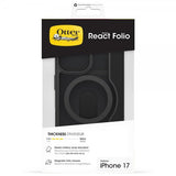 Otterbox iPhone 17 Fodral React Folio MagSafe Black Crystal