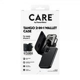CARE by PanzerGlass iPhone 17 Fodral Tango Two-in-One Wallet MagSafe Svart