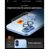 Spigen iPhone 17 Kameraskydd GLAS.tR EZ Fit Optik Pro 2-pack Blå