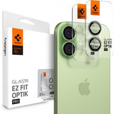 Spigen iPhone 17 Kameraskydd GLAS.tR EZ Fit Optik Pro 2-pack Grön