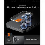 Spigen iPhone 17 Kameraskydd GLAS.tR EZ Fit Optik Pro 2-pack Lila