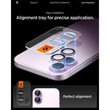Spigen iPhone 17 Kameraskydd GLAS.tR EZ Fit Optik Pro 2-pack Lila