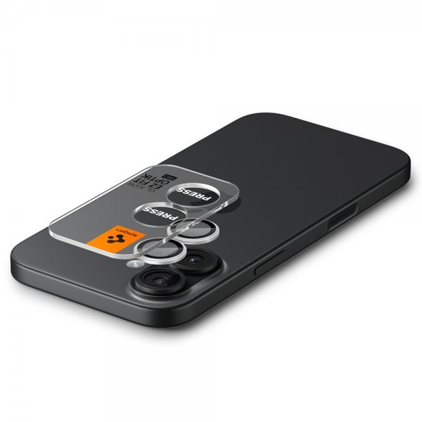 Spigen iPhone 17 Kameraskydd GLAS.tR EZ Fit Optik Pro 2-pack Silver