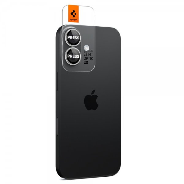 Spigen iPhone 17 Kameraskydd GLAS.tR EZ Fit Optik Pro 2-pack Silver