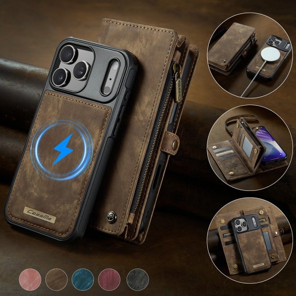 CaseMe iPhone 17 Pro Fodral 008 Series Löstagbart Skal Brun