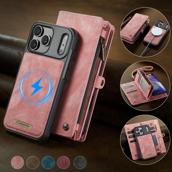 CaseMe iPhone 17 Pro Fodral 008 Series Löstagbart Skal Rosa