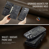 CaseMe iPhone 17 Pro Fodral 008 Series Löstagbart Skal Svart
