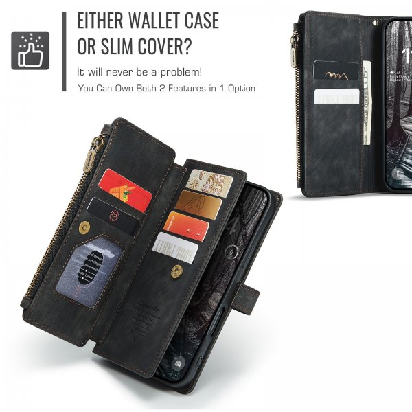 CaseMe iPhone 17 Pro Fodral C30 Series Svart