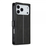 Lc.Imeeke iPhone 17 Pro Fodral med Kortfack Stativfunktion Svart