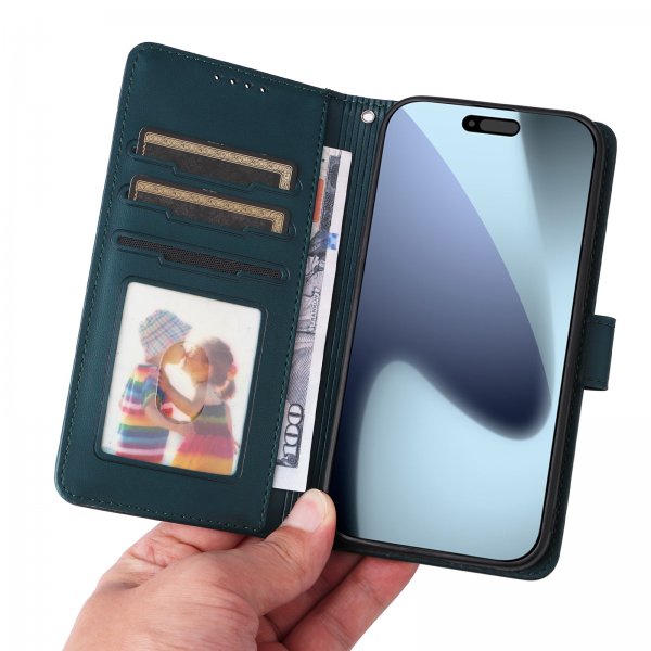 Betopnice iPhone 17 Pro Fodral med Löstagbart Skal 005 Grön